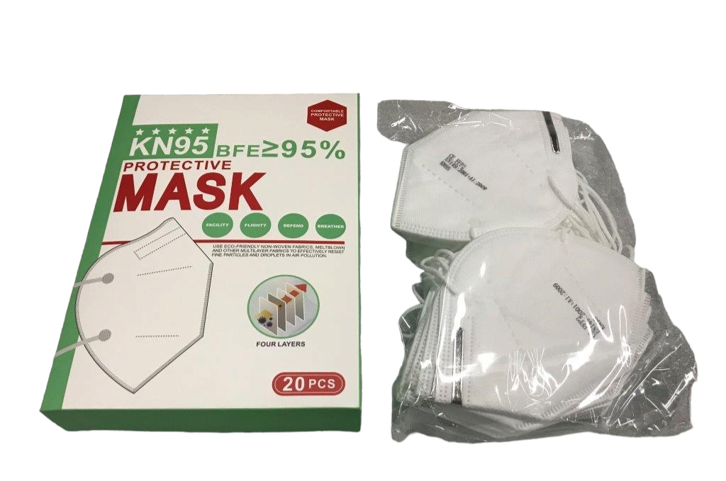 MASQUE HAUTE FILTRATION 4 PLIS KN95 USAGE CIVIL BTE de 20