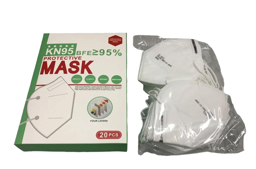 MASQUE HAUTE FILTRATION 4 PLIS KN95 USAGE CIVIL  BTE de 20