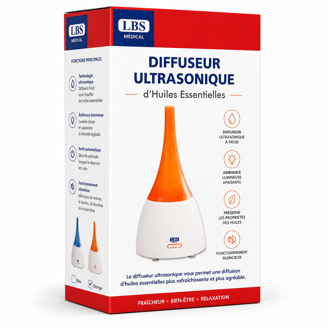 ESSENTIAL OIL DIFFUSER HBA001 ORANGE