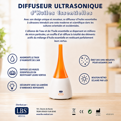 ESSENTIAL OIL DIFFUSER HBA001 ORANGE