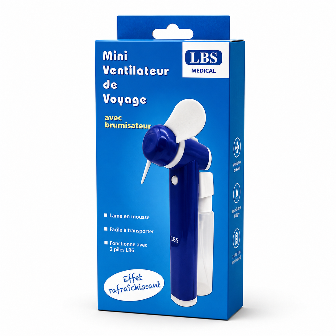 MINI VENTILATEUR  BRUMISATEUR DE VOYAGE