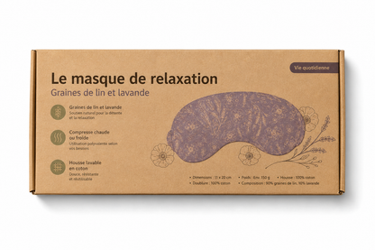MASQUE YEUX LIN/LAVANDE