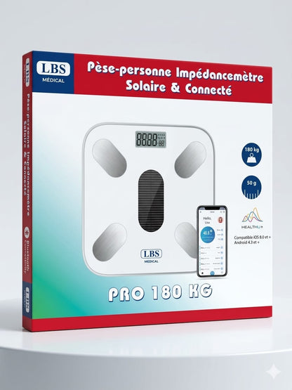 PESE-PERSONNE IMPEDANCEMETRE SOLAIRE &amp; CONNECTE