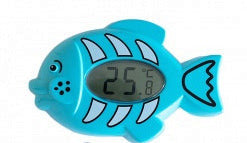 BLUE FISH BATH/ROOM THERMOMETER