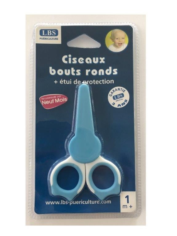 Round tip scissors + case 